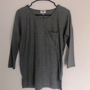 Olive Green Quarter Sleeve Top